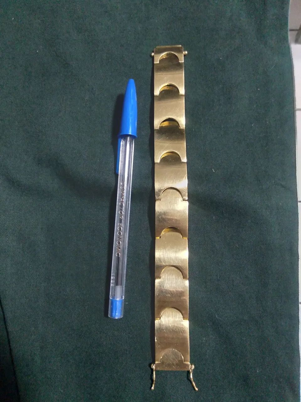 Bracelete moeda antiga 20mm 21cm  - Foto 4