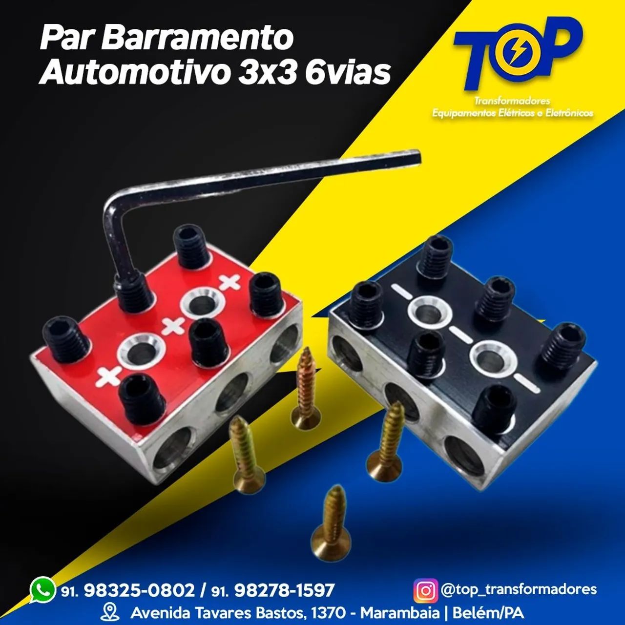 Barramento automotivo 3x3 (6 vias)
