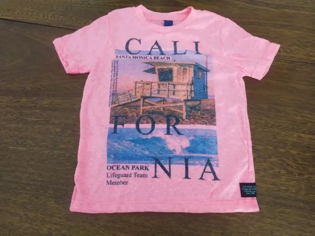 Camisa Rosada Para Criança Califórnia - Tamanho 4 Anos