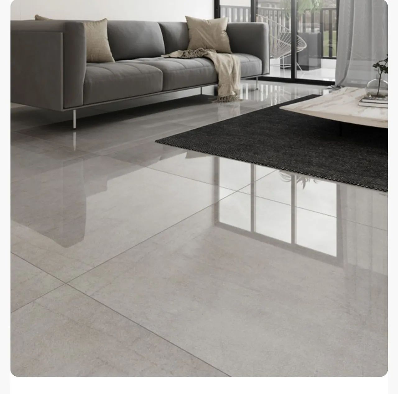 Piso de Porcelanato Cinza PORTINARI  - Foto 4