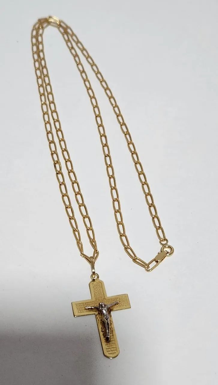 Cordão de Ouro 18k com Crucifixo  - Foto 2