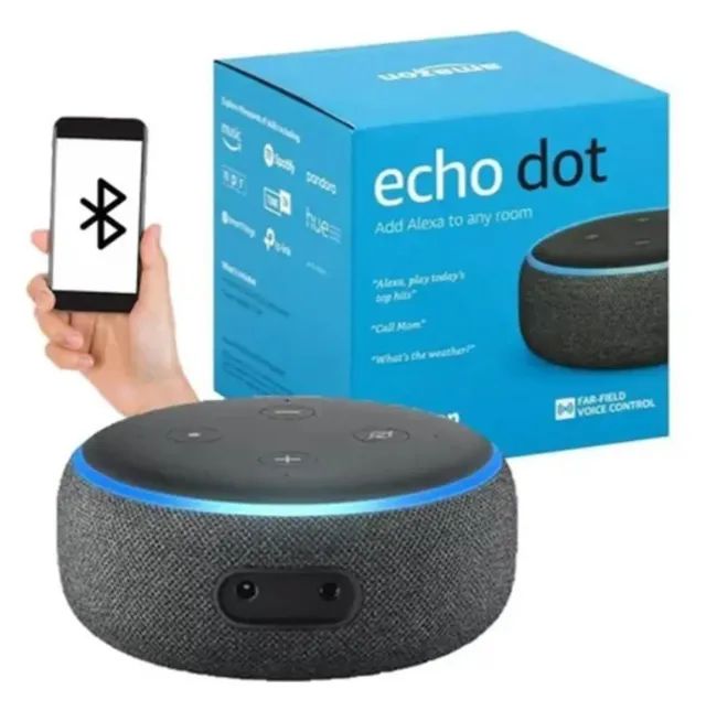 Alexa ECO DOT semi-nova, em ótimo estado na cor preta.