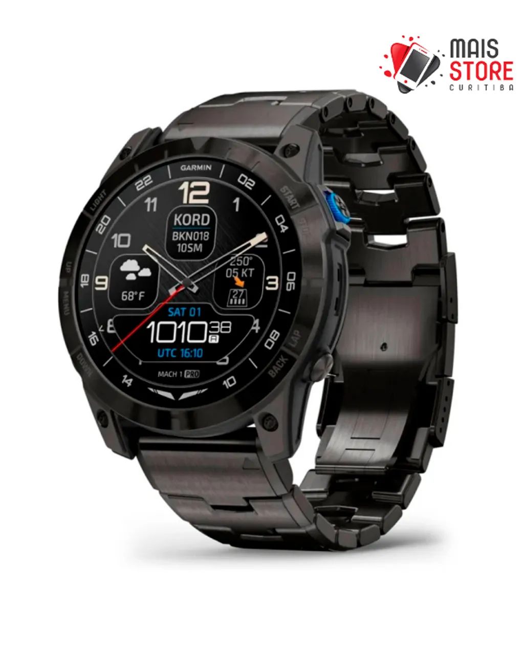 Relógio Garmin D2 Mach 1 Pro Titanium Aviator Smartwatch -Novos-Lacrados