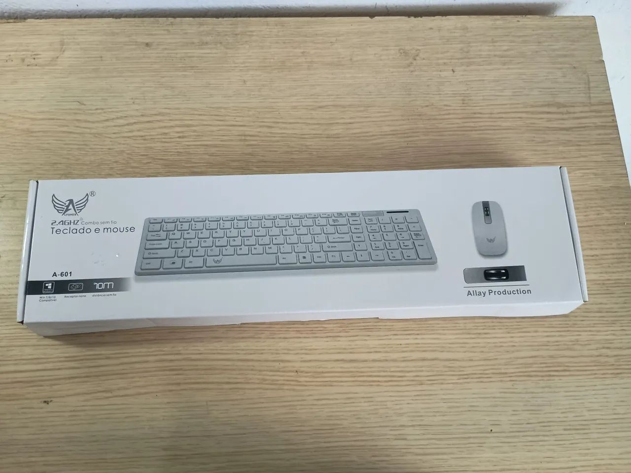 Kit Teclado e Mouse Sem Fio 2.4GHz