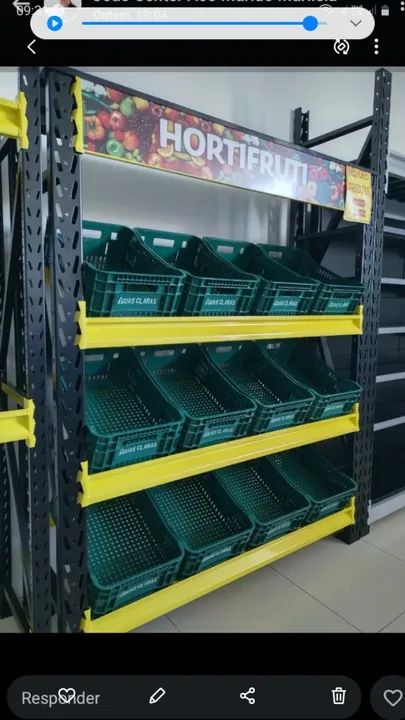 EXPOSITOR DE FRUTAS COM 12 CAIXAS ZAP * - Foto 2
