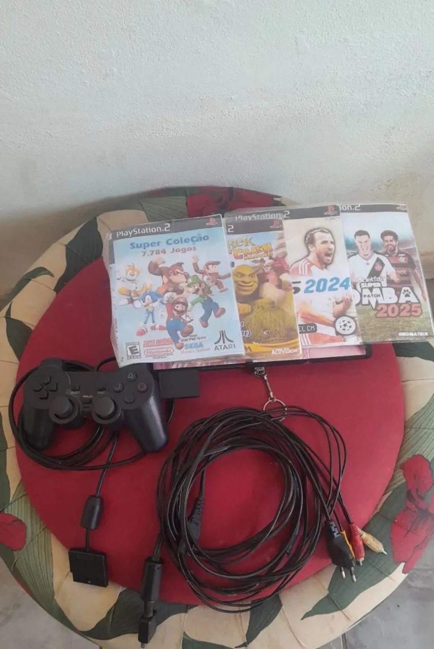 Ps2 com jogos e acessórios - Foto 3