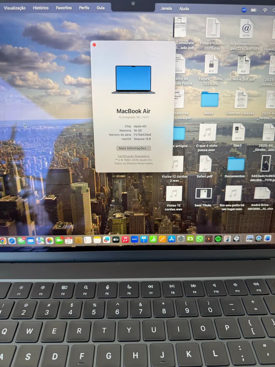 【2023】MacBook Air/M2/16GB/1TB Notebook MacBook Air (2023) Apple com chip M2: tela Liquid Retina