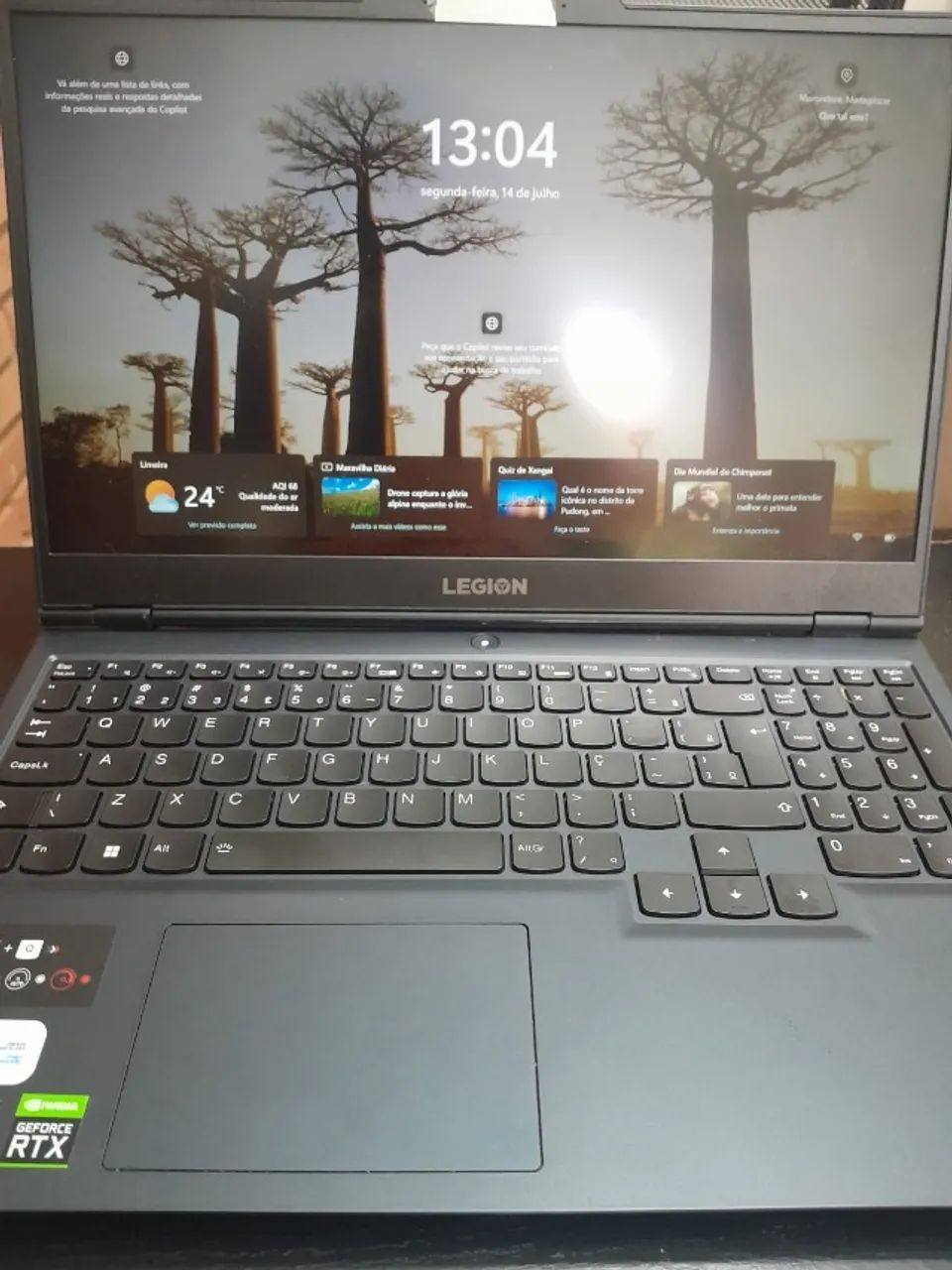 Notebook Gamer LENOVO Legion 5 - Ryzen 7/RTX 3050/32 RAM/SSD 512GB (Pouco Usado) - Foto 3
