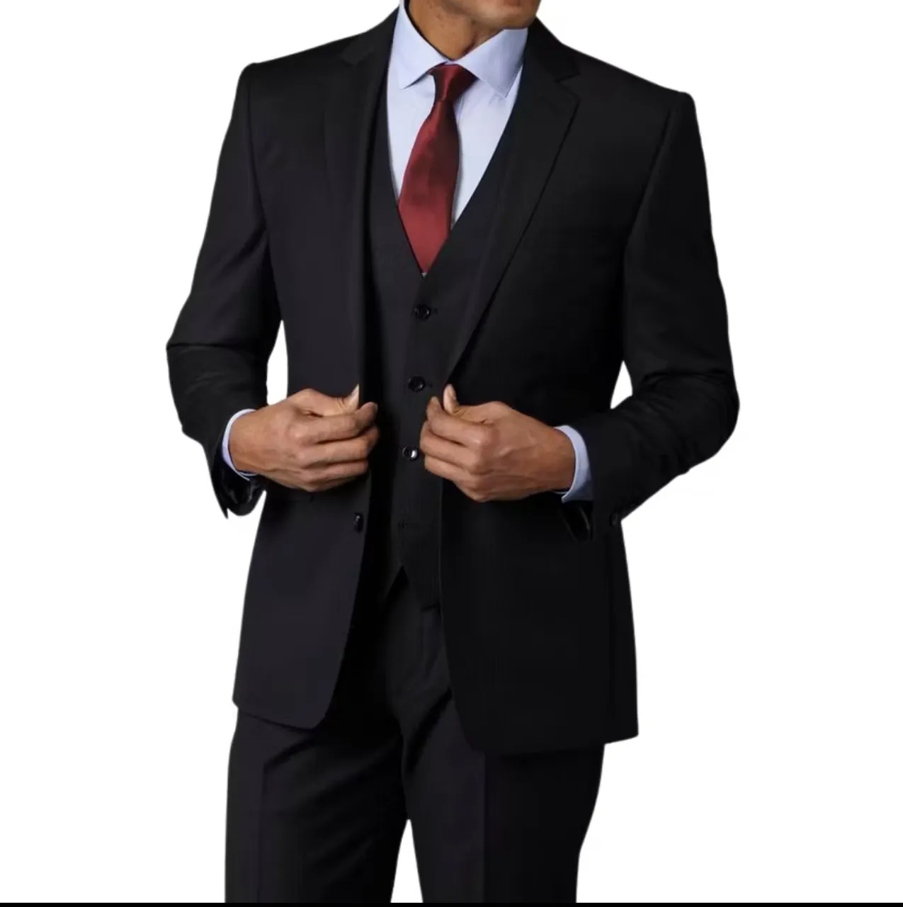 Kit Com Colete Terno Slim (Blazer+Calça+Colete)