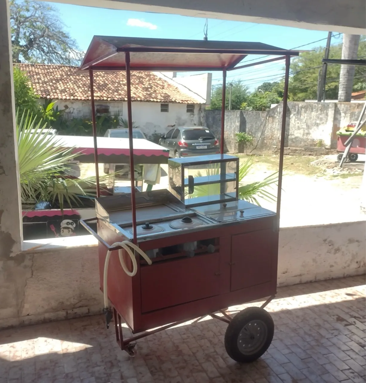 Carrinho de lanches completo