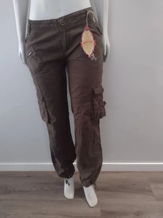 Calça Cargo Feminina Verde Militar - IMPORTADA