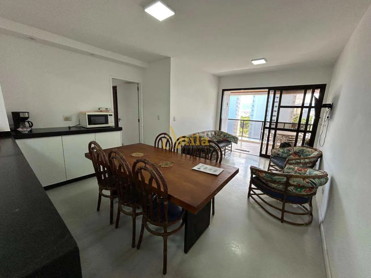 apartamento vista oceano ,todo avarandado 03 dorm, Cod: 6284