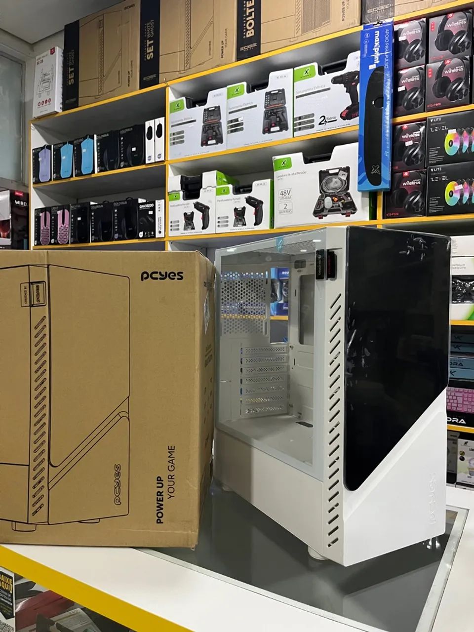 Gabinete Gamer PCYES - Lateral Em Vidro 