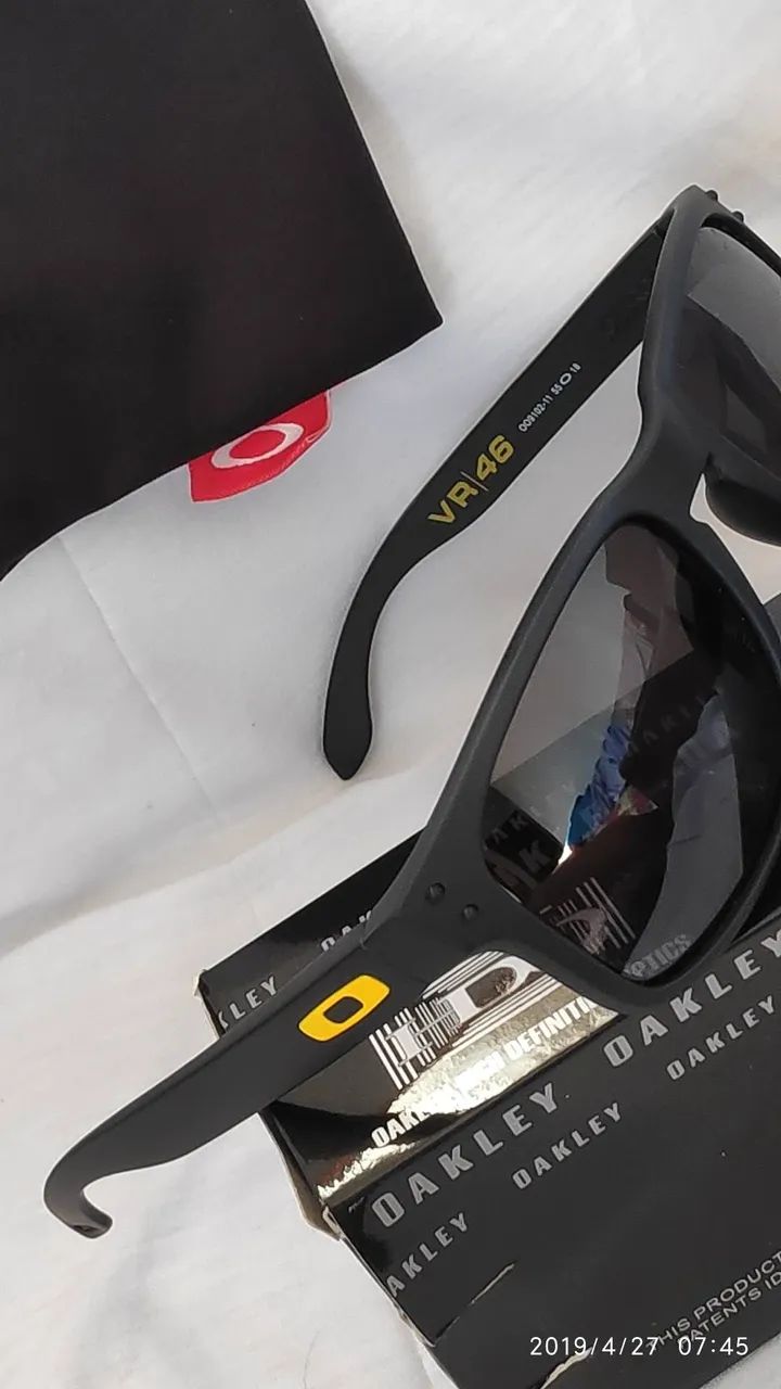Óculos de Sol Oakley VR46 Preto lente Polarizada  - Foto 4