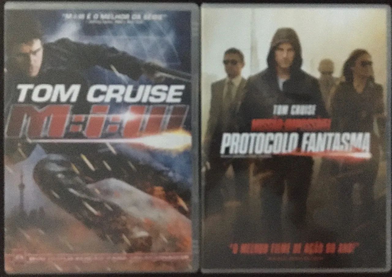 COMBO 2 FILMES MISSAO IMPOSSÍVEL 3 E PROTOCOLO FANTASMA