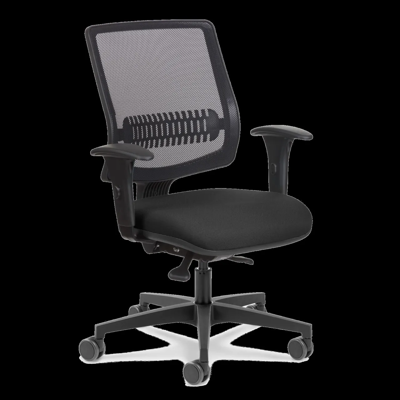 Cadeira de Escritório Ergonômica com Rodas e Encosto em Tela