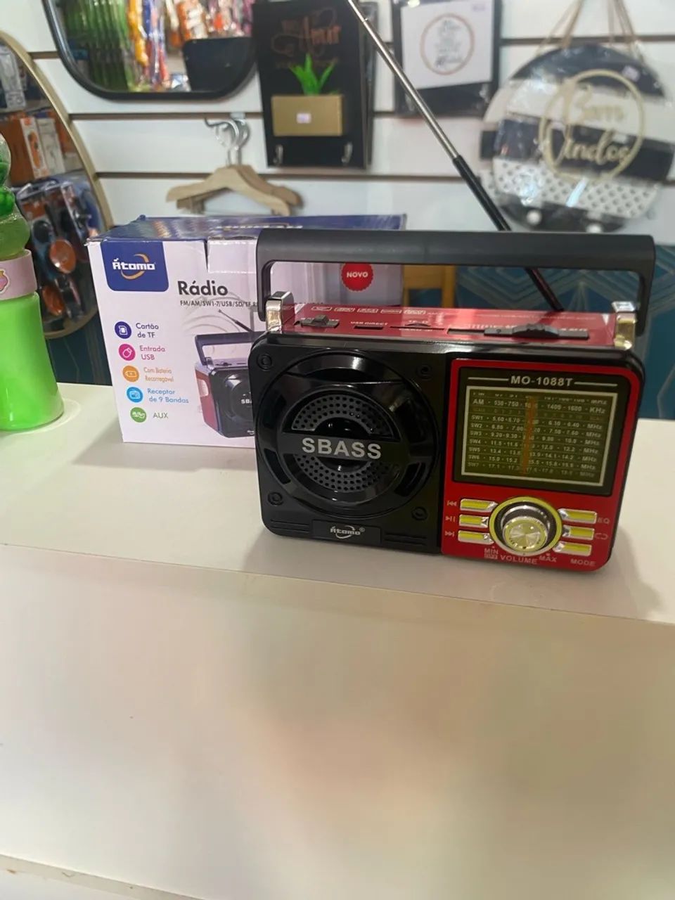 RADIO AM/FM com LANTERNA 