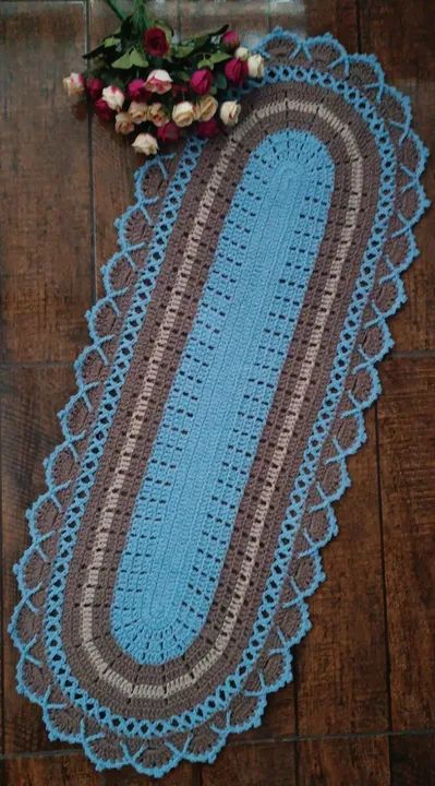 PASSADEIRA E TAPETES  - CROCHÊ - 100% ARTESANAL - Foto 2