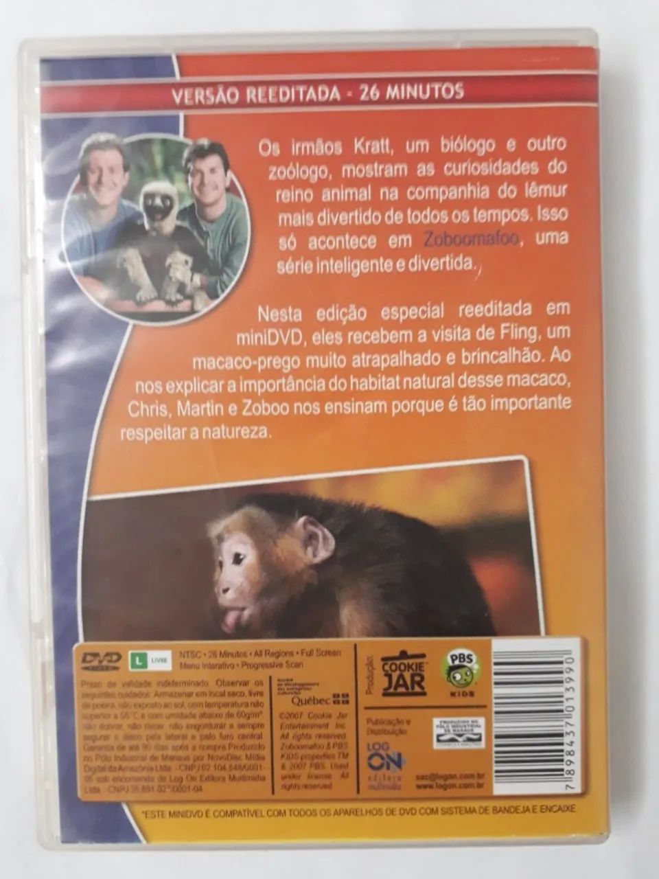 Dvd Zoboomafoo - Animais Divertidos - Mini Dvd - CDs, DVDs etc