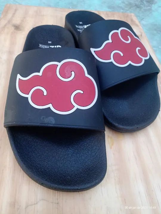 Chinelo Slider Akatsuki - Naruto 38/9 - Foto 3
