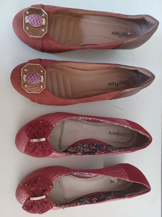 2 PARES SEMINOVOS POR 20 REAIS DESAPEGO FEMININO - Foto 5