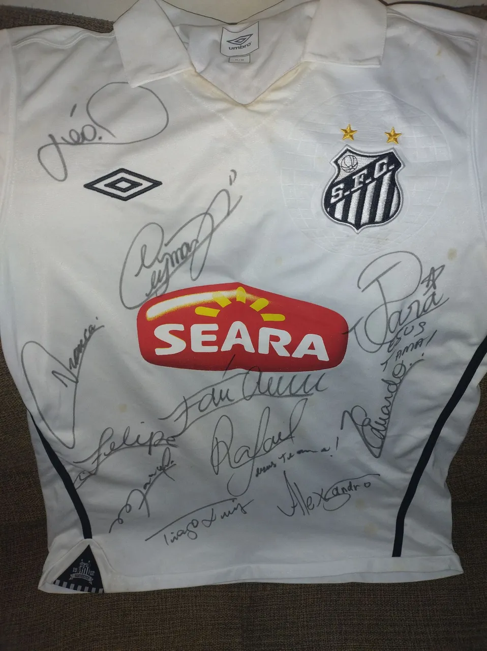 Camisa do Santos FC Autografada - Oficial Umbro