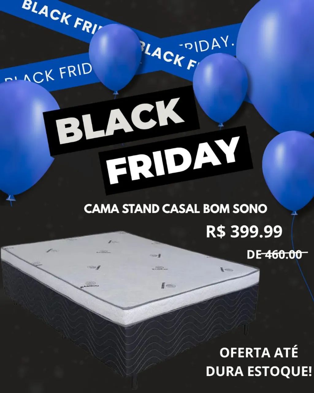 BLACK FRIDAY CAMA CASAL STAND BOM SONO