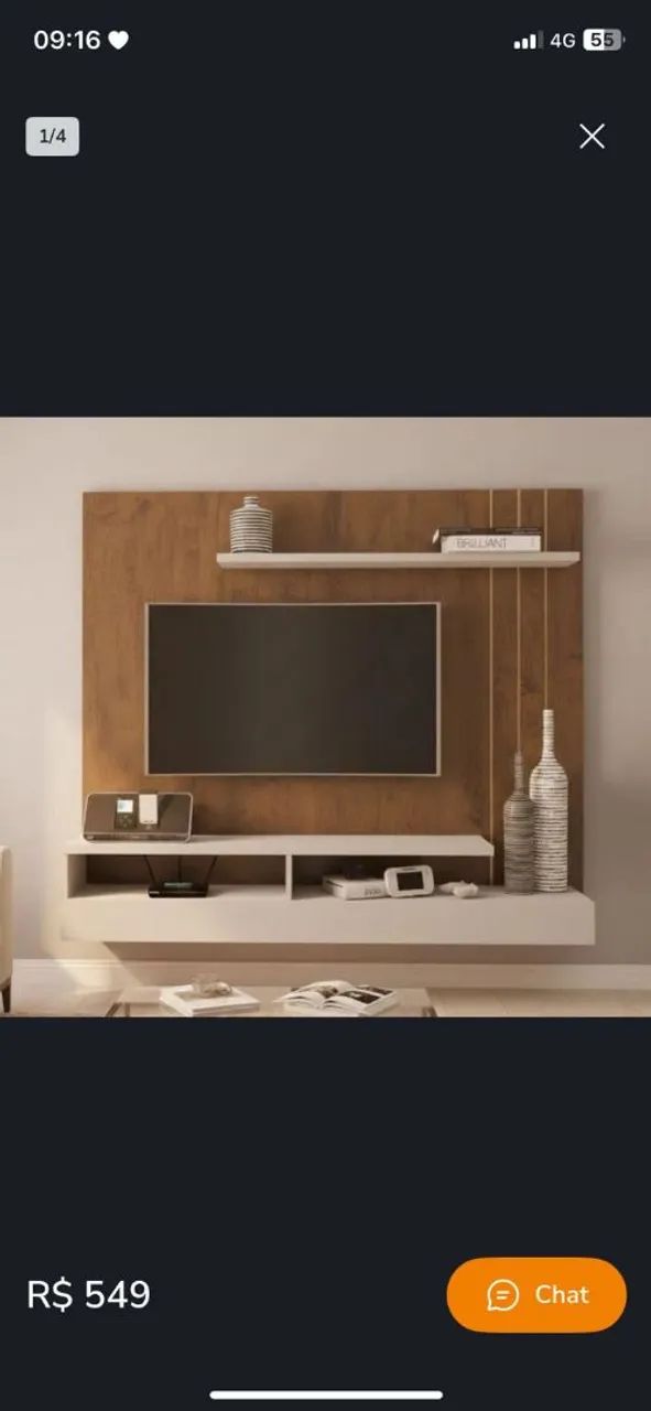 Painel suspenso Zeus  pra tv de até 50 polegadas - Foto 2