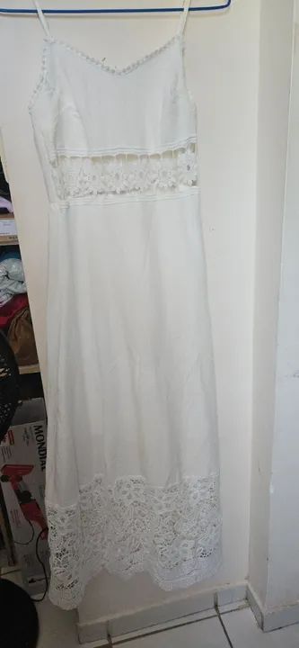 Vestido Branco com Renda - Foto 2