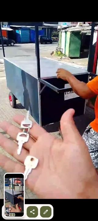 Carrinho de comida completo para começar seu negócio! - Foto 4