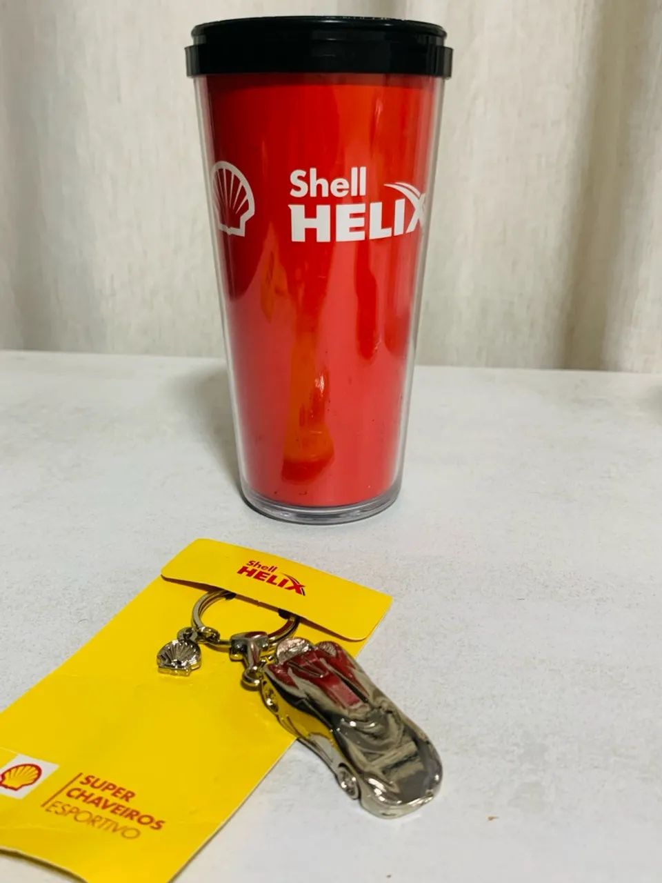 Copo + chaveiro edição limitada shell hélix 