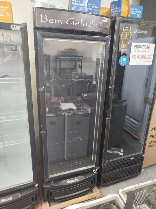 R1 Cervejeira 572l porta de vidro com sistema anti embaçante Gelopar