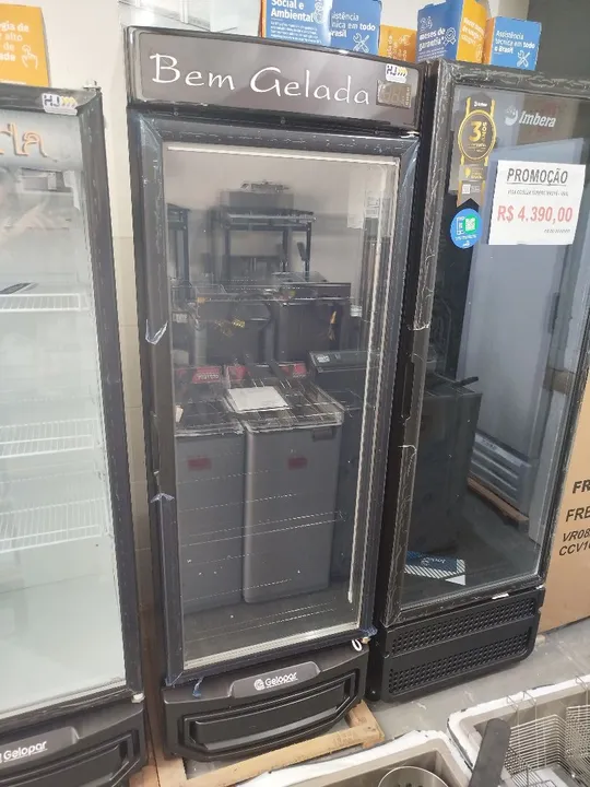 R1 Cervejeira 572l porta de vidro com sistema anti embaçante Gelopar