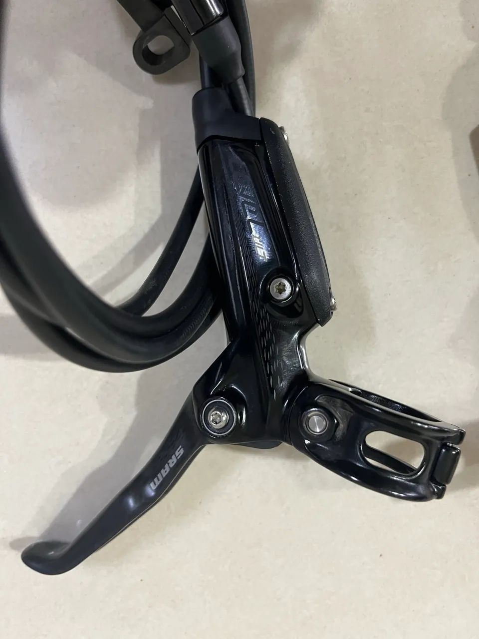 Par Freio Disco Hidráulico Sram Level Ultimate Carbono Black - Foto 5