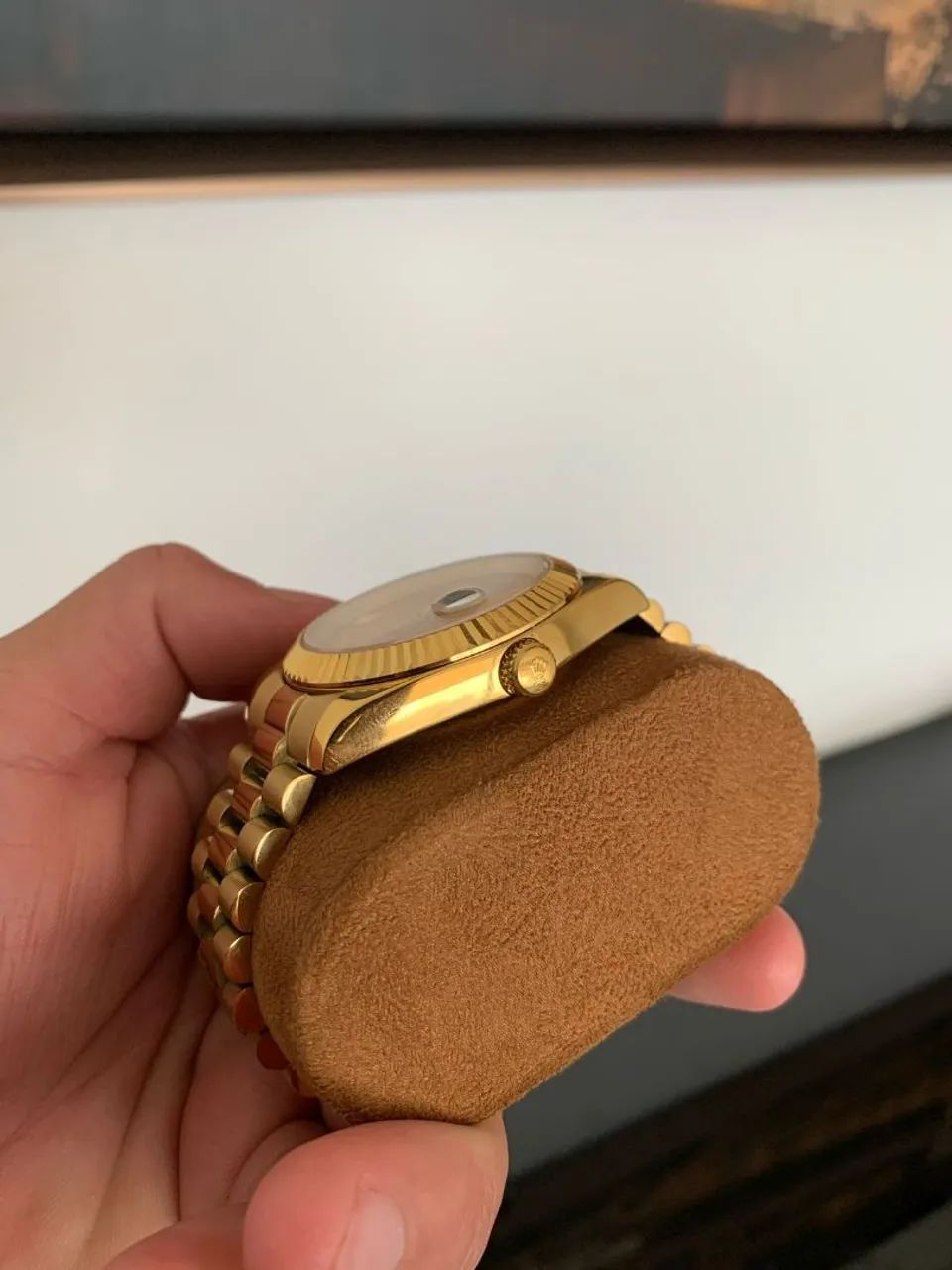 Rolex Day-Date linha Premium com 1 ano de garantia - Foto 3