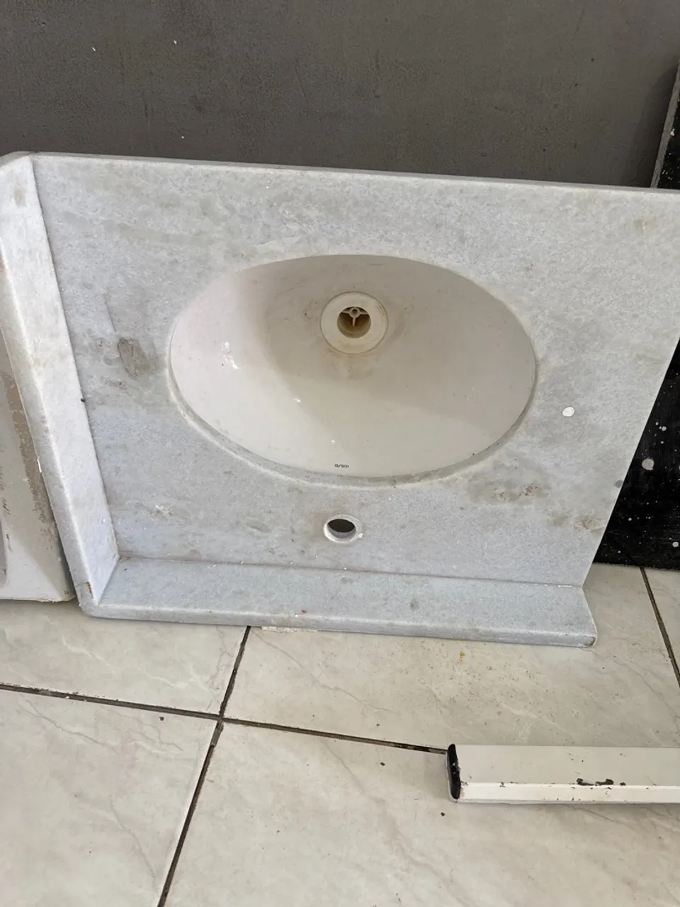 Cuba de mármore para banheiro