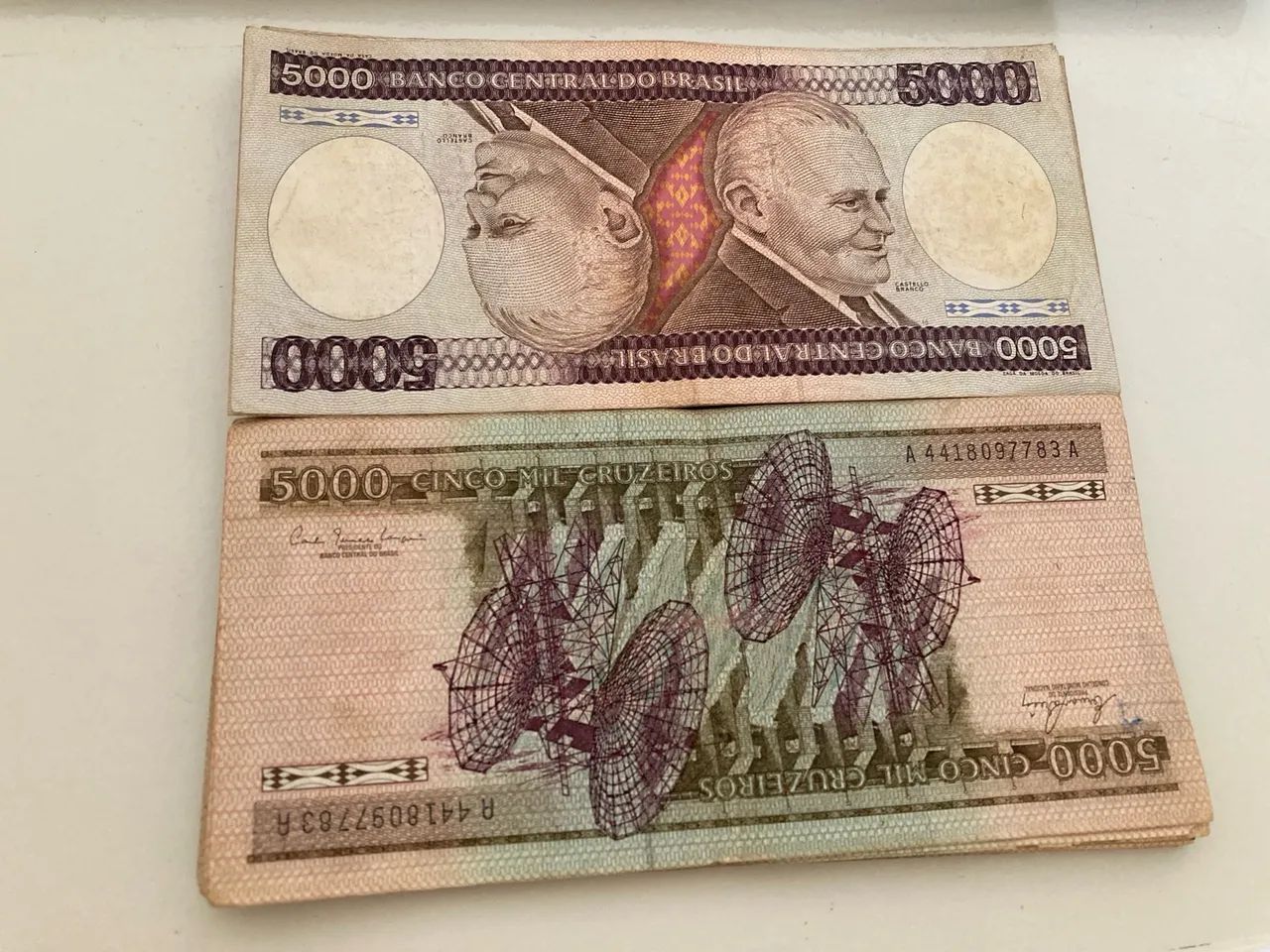 Cédula Brasileira Antiga - 5000 Cruzeiros