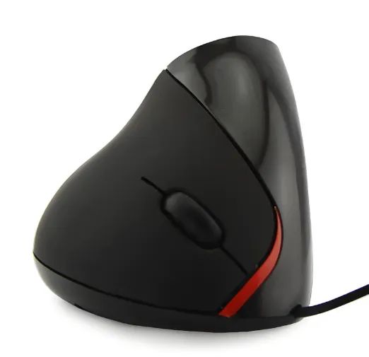 Mouse vertical ergonômico led 6 botões óptico com fio! - Foto 3