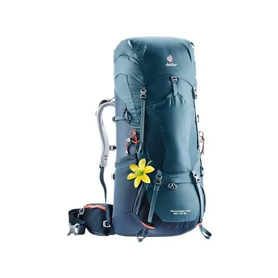 Mochila Deuter Aircontact Lite 60+10L SL azul (Feminina)
