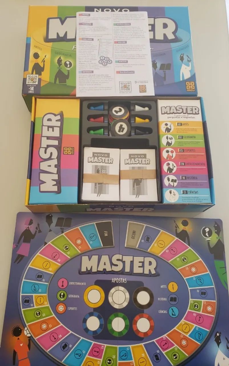 Jogo de Tabuleiro Master Semi Novo - Foto 2
