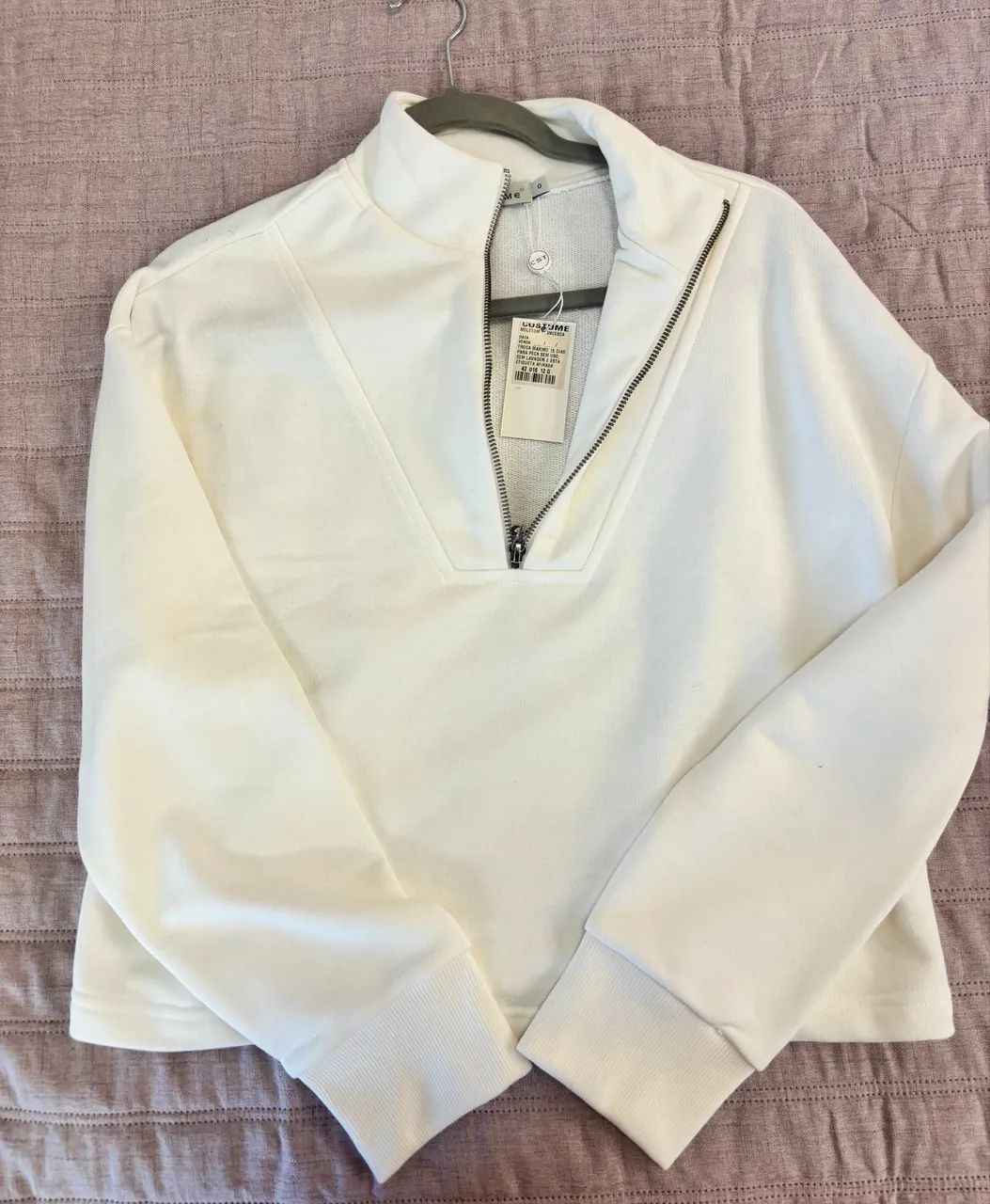 Casaco Elegante Costume Branco - Foto 3