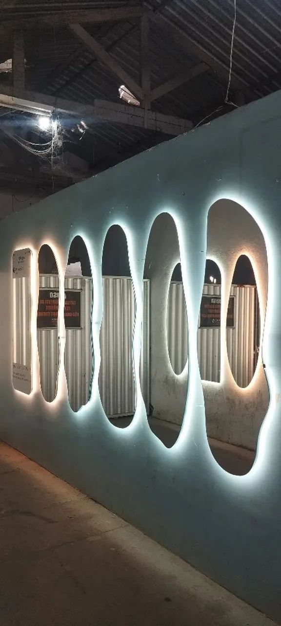 Espelho orgânico com led