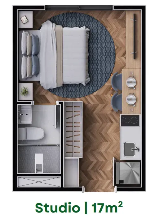 PLANTA 17m²