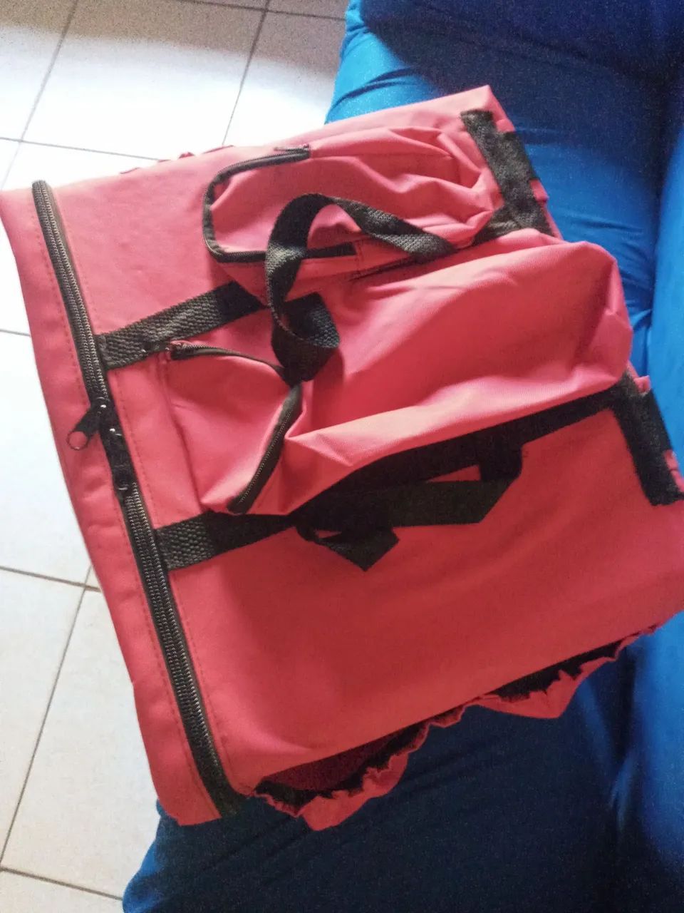Bag 45L Mochila para Motoboy Vermelha - Foto 2