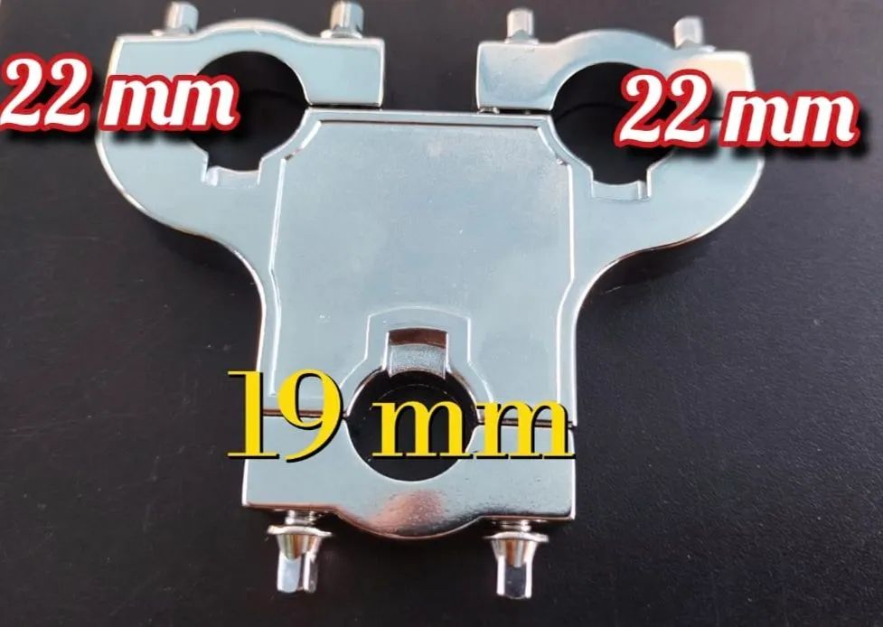 Clamp triplo de Tom Holder ou Extensor de Pratos.  - Foto 4