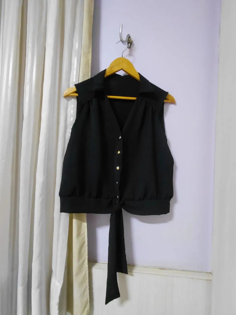Conjunto de crepe preto - Foto 4