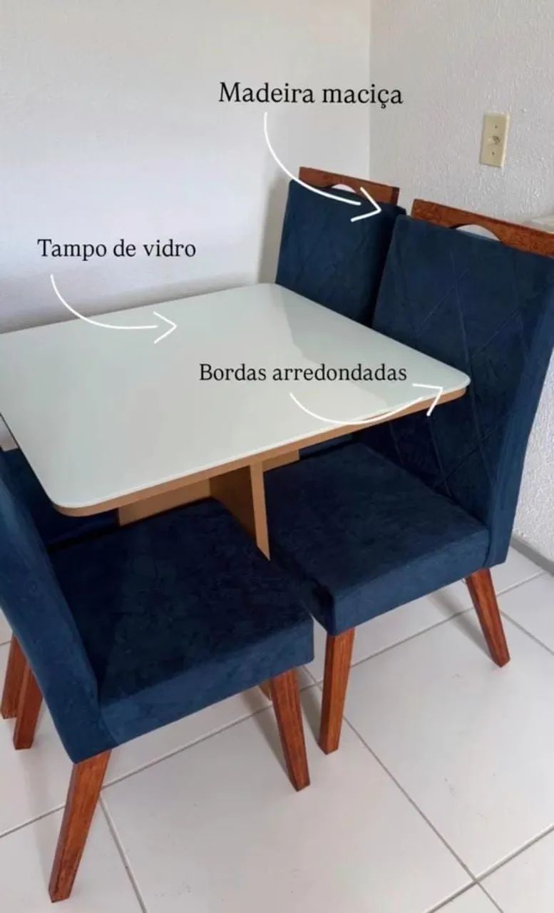 Mesa de jantar 4 lugares  - Foto 2