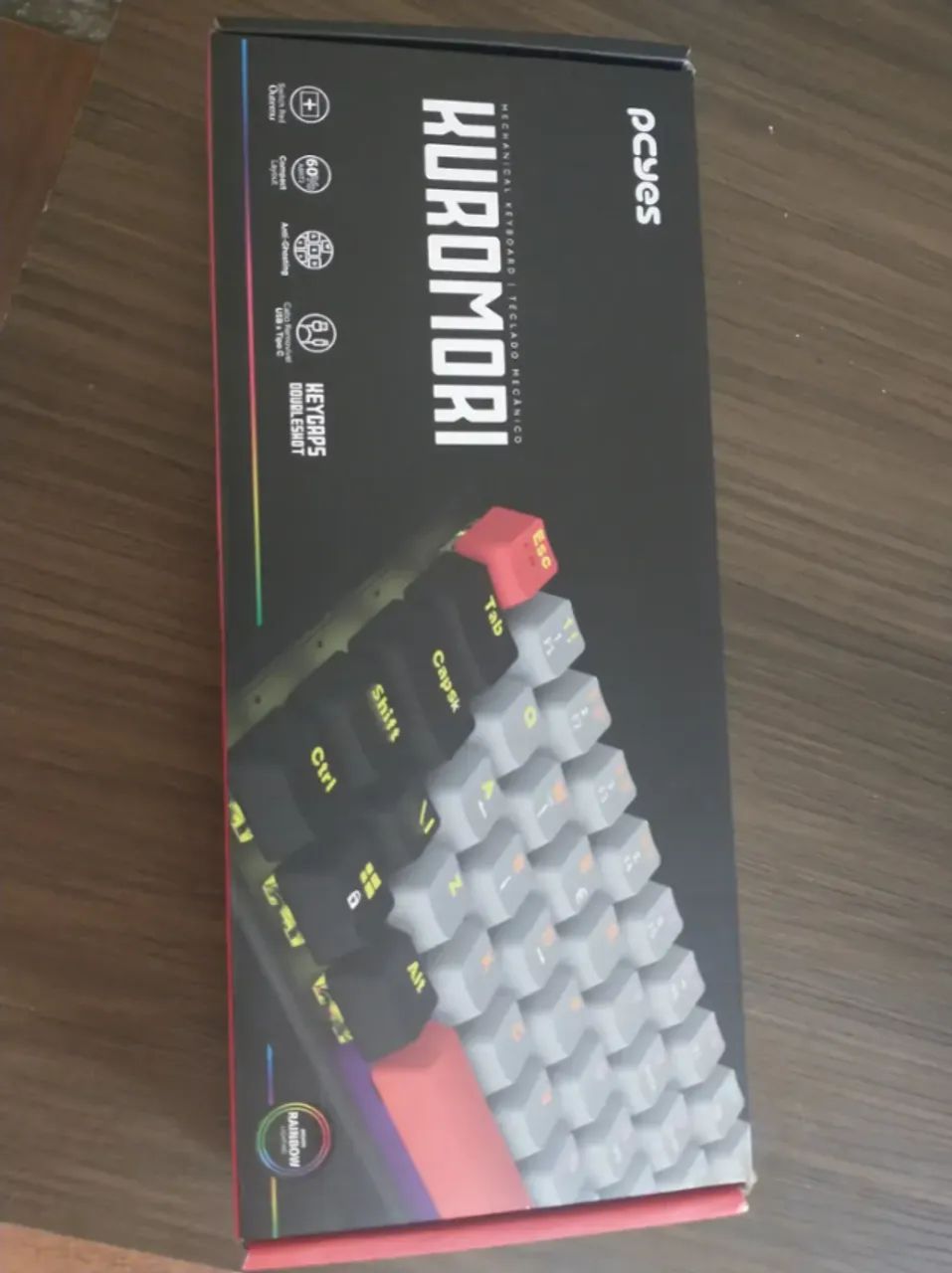 Teclado Mecanico 60% Switch Red NOVO - Foto 3