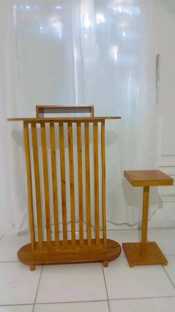 Pulpito Para igreja +mesa lateral modelo ripado - Foto 2