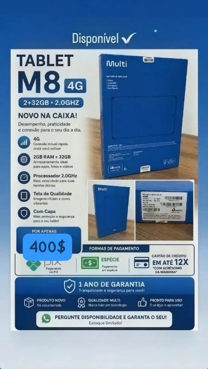TABLET M8 4G